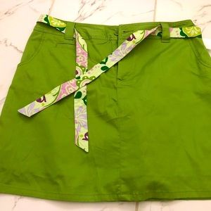 Lime green skirt (skort)